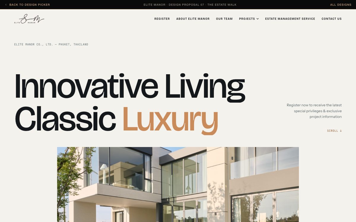 The Estate Walk preview